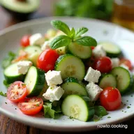 Cucumber Cottage Cheese Salad Summer in a Bowl