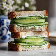 Cucumber Sandwiches for Tea Party: Creamy Cucumber Tea Sandwiches