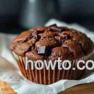 Double Chocolate Chunk Muffins: A Right Royal Treat!