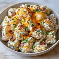 Easy Baked Potato Salad with Bacon