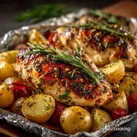 NoFuss Herb Chicken and Potatoes Foil Packets Oven or Grill