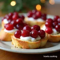Festive Cranberry Crostini Recipe Christmas Cheer on a Bite