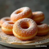 The Doughnut Darling Fluffy Fried Doughnuts with Sugar