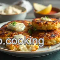 Fried Potato Cakes with Cheesy Garlic