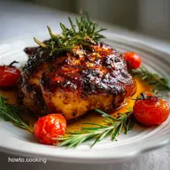 Galentines Roasted Chicken with Balsamic Glaze
