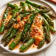 Garlic Parmesan Roasted Asparagus for 4