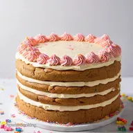 Giant Birthday Cake Cookie Cake Party Showstopper