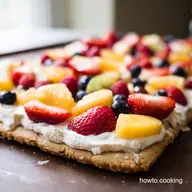 Cookie and Fruit Pizza Easy Summer Dessert Recipe