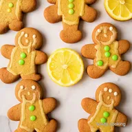 Gingerbread Men with Zesty Lemon Icing Xmas Cookie Recipes