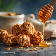 School Snack with Granola and Honey No Bake