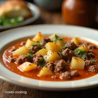 Hearty Potato Soup with Ground Beef Classic Comfort