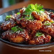 Crispy High Protein Sesame Chicken GuiltFree Fakeaway Dinner