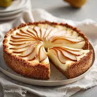 Pear Custard Pie for 10 Slices