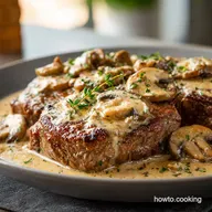 Instant Pot Cube Steak with Creamy Mushroom Sauce: Tender Easy.