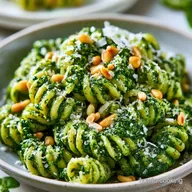 Lemon Garlic Pesto Pasta for 4 Servings