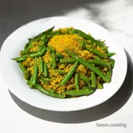 Lubia Polo Easy Persian Green Bean Rice Saffron Spice