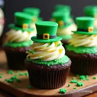 Lucky Leprechaun st patricks day cupcakes Baileys Guinness