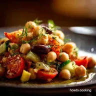 Mediterranean Chickpea Salad: 15-Minute Recipe with Lemon Vinaigrette