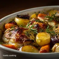 The OnePan Wonder Easy Mesquite Chicken Bake with Root Veggies