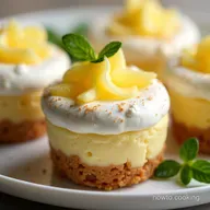 Mini Lemon Meringue Cheesecakes Sunshine in Every Bite