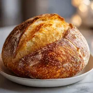 Crusty Italian Bread Baked in a Dutch Oven in 175 Minutes