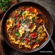 Lean Lush Healthy Lasagna Soup OnePot Weeknight Comfort