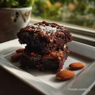 Paleo Salted Almond Butter Brownies: Fudge Crumb