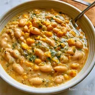 White Chicken Chili: Pressure Canned