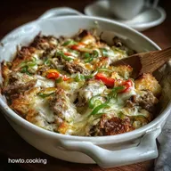 Philly Cheesesteak Casserole: Savory Bake in 40 Minutes