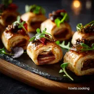 Party Appetizer Elegant Ploughmans MiniRolls Easy Puff Pastry