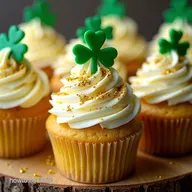 Pot o Gold St Patricks Day Cupcakes Easy Baileys Bliss