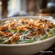Green Bean Casserole: Homemade Cream of Mushroom Bake From Scratch