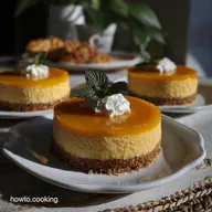 Pumpkin Cheesecakes: Silky Custard, Gingersnap Crust