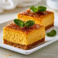 Pumpkin Spice Cheesecake Bars: 16 Squares