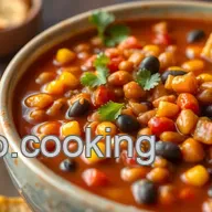 Quick Taco Soup with Crunchy Fritos