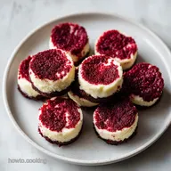 Red Velvet Cheesecake Bites for 24 Servings