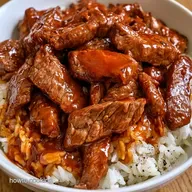One-Pot Rice Cooker Beef Pepper Rice