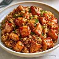 Rice Cooker Teriyaki Chicken Mixed Rice in 50 Minutes