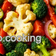 My Easy & Flavorful Roast Zucchini & Cauliflower with a Zesty Kick