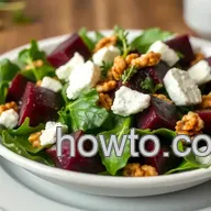 Roasted Beet Salad with Creamy Goat Cheese