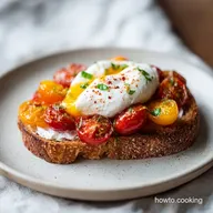 Tomato Burrata Toast Recipe: Roasted for 20 Minutes