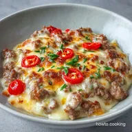 Rotel Cheese Dip with Ground Beef