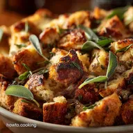 Thanksgiving Stuffing: Sourdough, Brown Butter, Sausage Sage