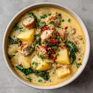 Sausage Potato Soup with Kale in 40 Minutes