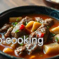 Comforting Simmered Tripe Soup with Spicy Sauce: A Hearty Delight