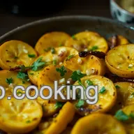 Simple Roasted Patty Pan Squash with Garlic & Fresh Herbs