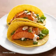 Sizzle Spice Grilled salmon tacos with Chipotle Crema