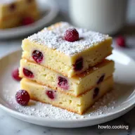 Snowy White Chocolate Cranberry Shortbread My Easy Recipe