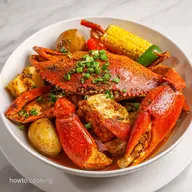 Spicy Cajun Crab Boil Recipe for 4 Servings