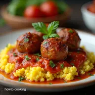 Spicy Moroccan Meatballs Saffron Couscous A Taste of Marrakech